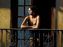 Fabian Perez Fabian Perez Saba at the Balcony VI